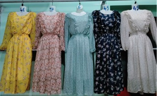 Đầm maxi voan