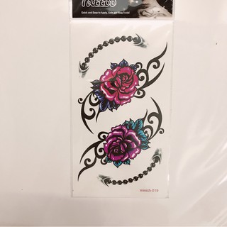 Hình xăm dán hoa hồng chuỗi 10x20cm- tặng tấm đồng size khi mua từ 5 tấm