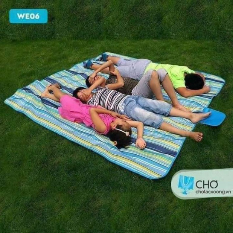 Thảm picnic, thảm dã ngoại gấp gọn chống thấm size lớn GDTA