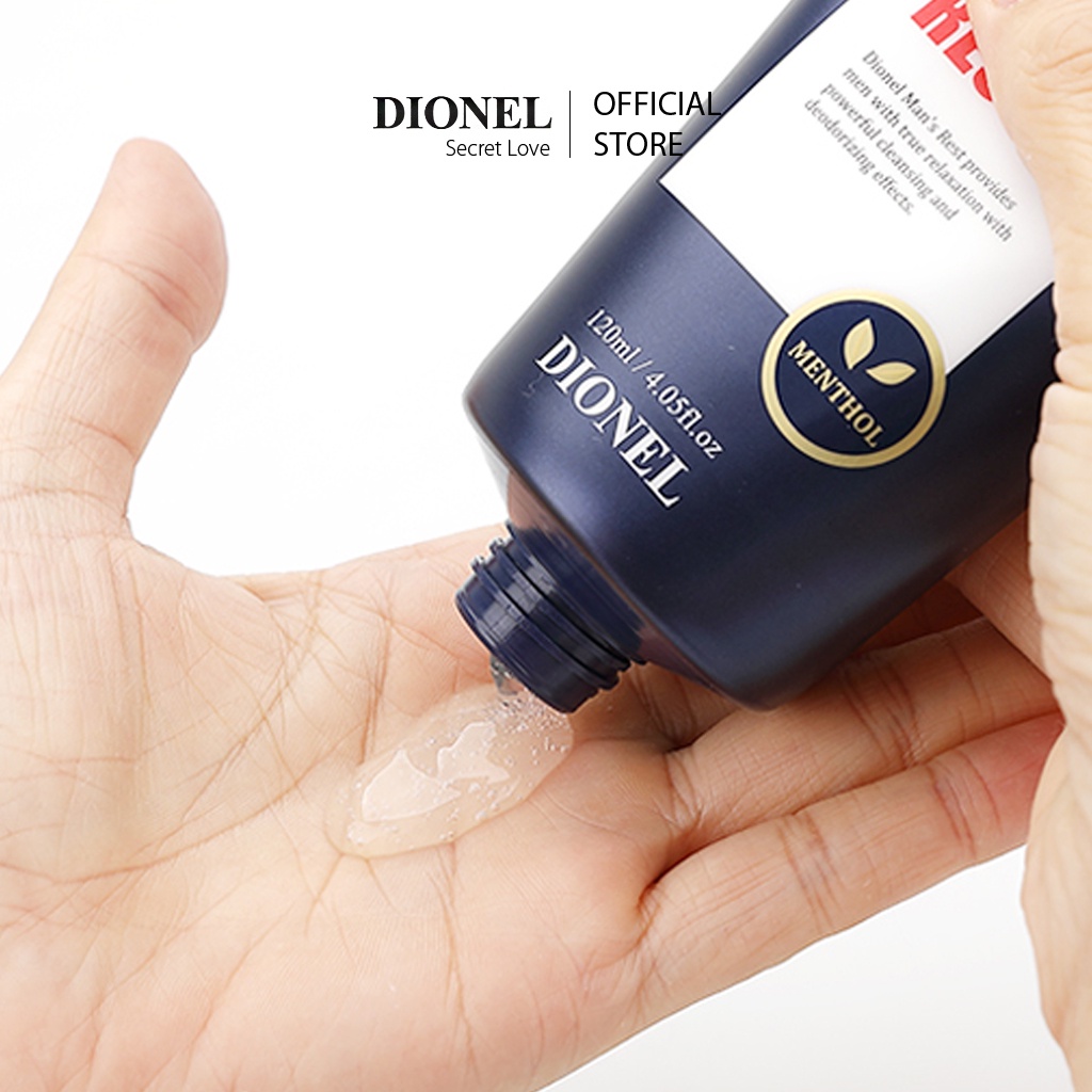 Dung Dịch Vệ Sinh Nam Dionel Man's Rest Male Cleanser Mát Lạnh Sau 7 Giây Thơm Dịu Nhẹ 120ml