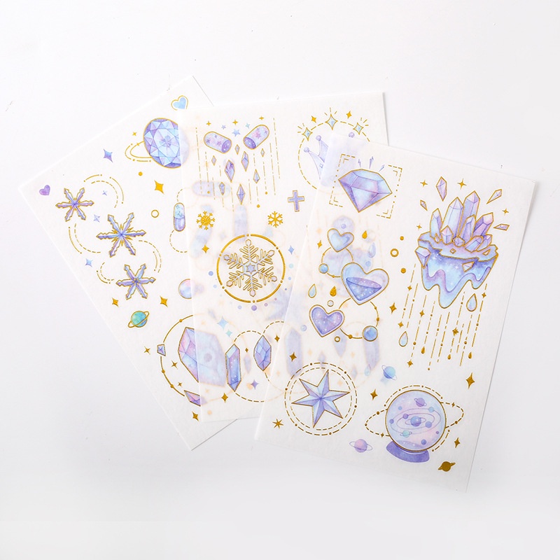 Sticker cute - hình dán trang trí sổ tay - anime -  Thời không huyễn tưởng - 1 Pet x 3 tờ