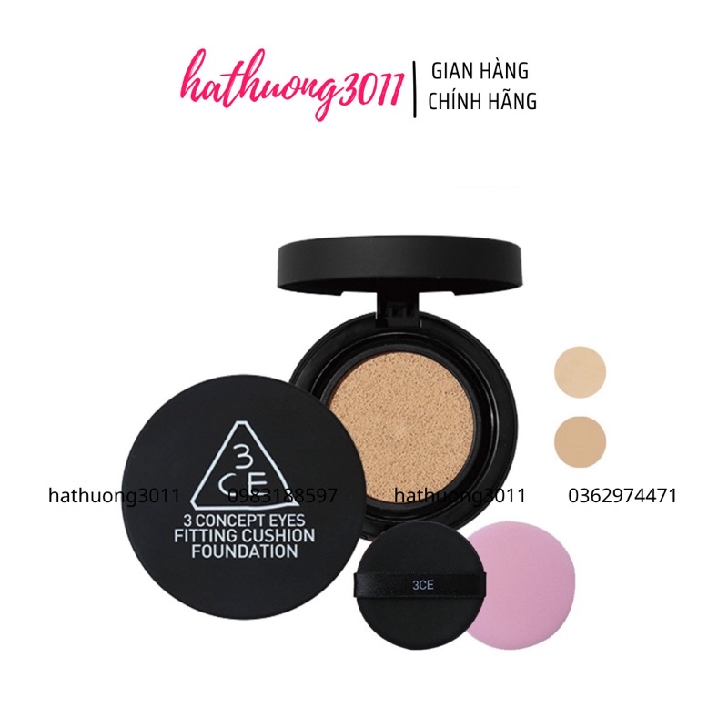 Phấn Nền Dạng Nước 3CE Fitting Cushion Foundation