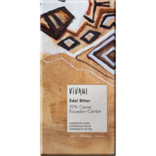 Socola đen hữu cơ 70% cacao Vivani 100g