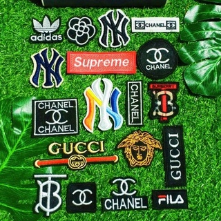 Set 10 miếng sticker patch logo ủi dùng trang trí quần áo ms64367