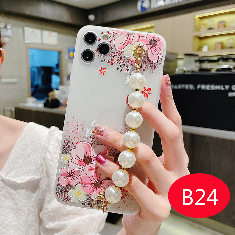 Ốp Lưng Họa Tiết Hoa Vintage Có Dây Đeo Tay Cho Oppo Reno 4f 4 3 2f 2z F11Pro F9 | BigBuy360 - bigbuy360.vn