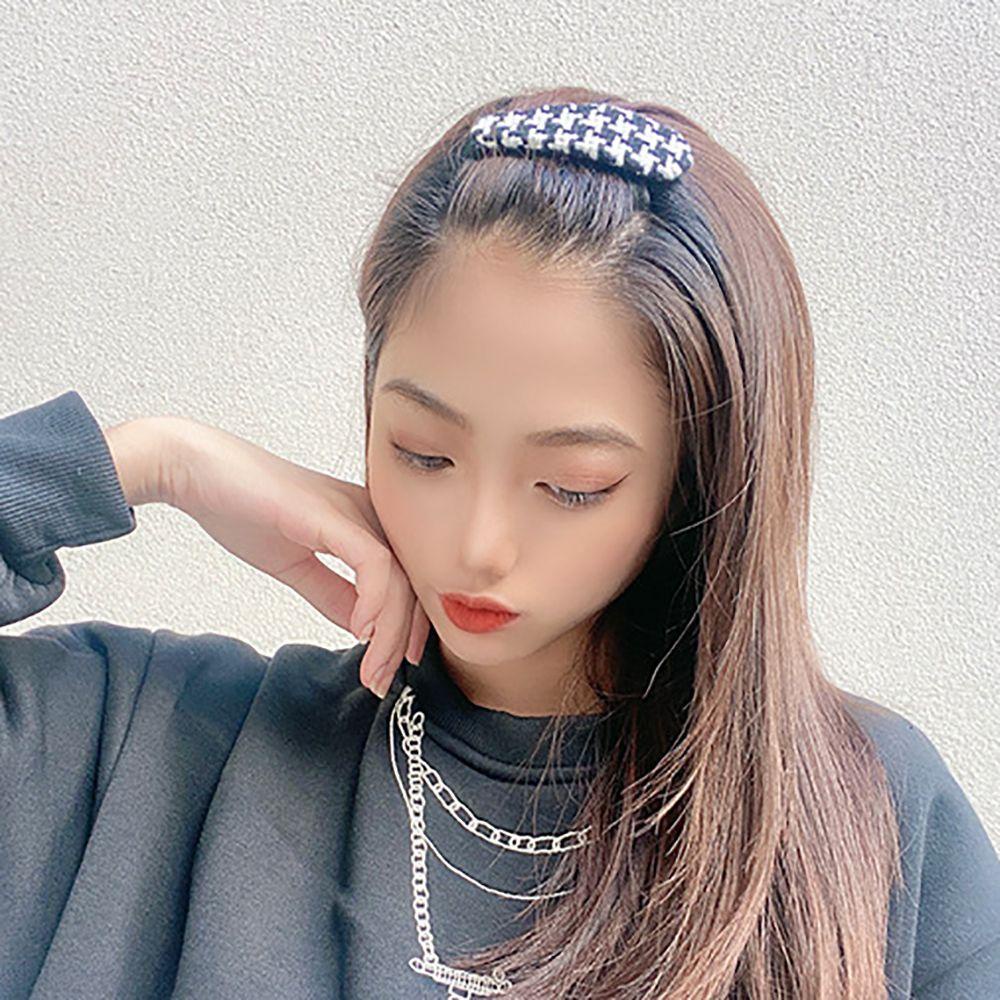 Kẹp Tóc Họa Tiết Hình Học / Vuông Đơn Giản Thời Trang Cho Nữ 2life