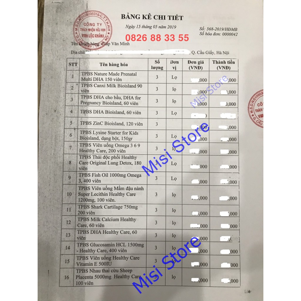 Bổ não Ginkgo Biloba 2000 Healthy Care 100 viên