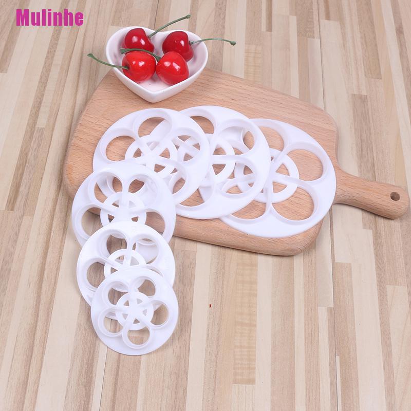 Set 6 khuôn cắt tạo hình cánh hoa dùng trang trí bánh