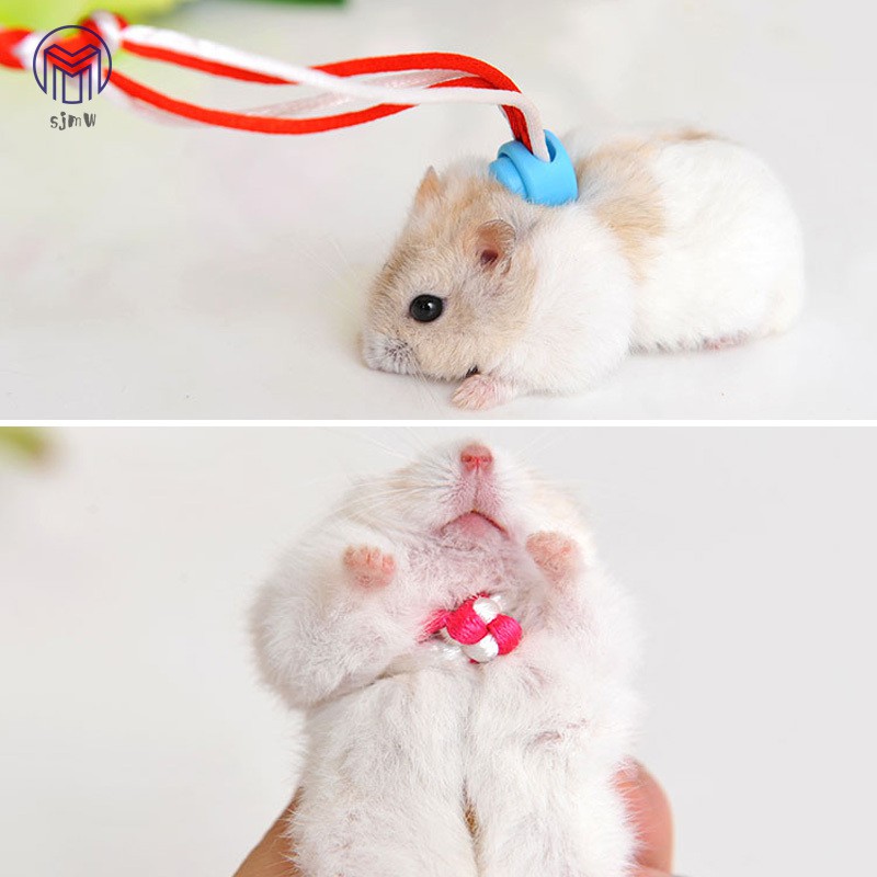 Dây đeo cổ cho chuột hamster/ thỏ có thể điều chỉnh bằng vải dệt