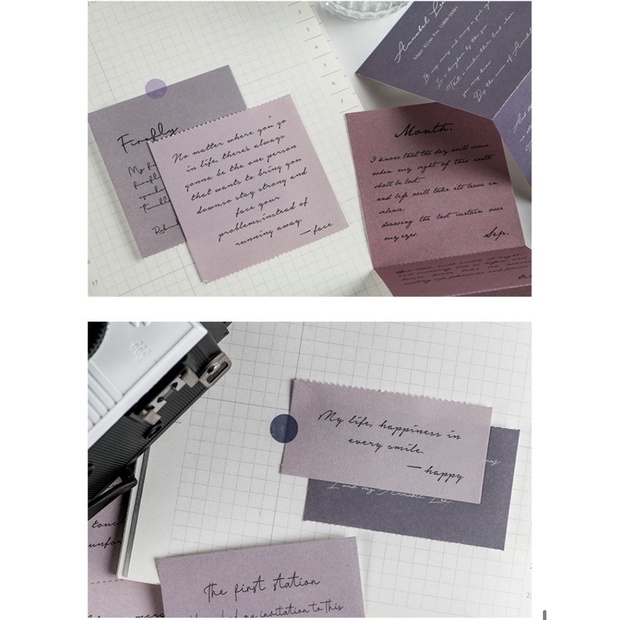 Giấy nền quote vintage junkjournal bullet journal KH031