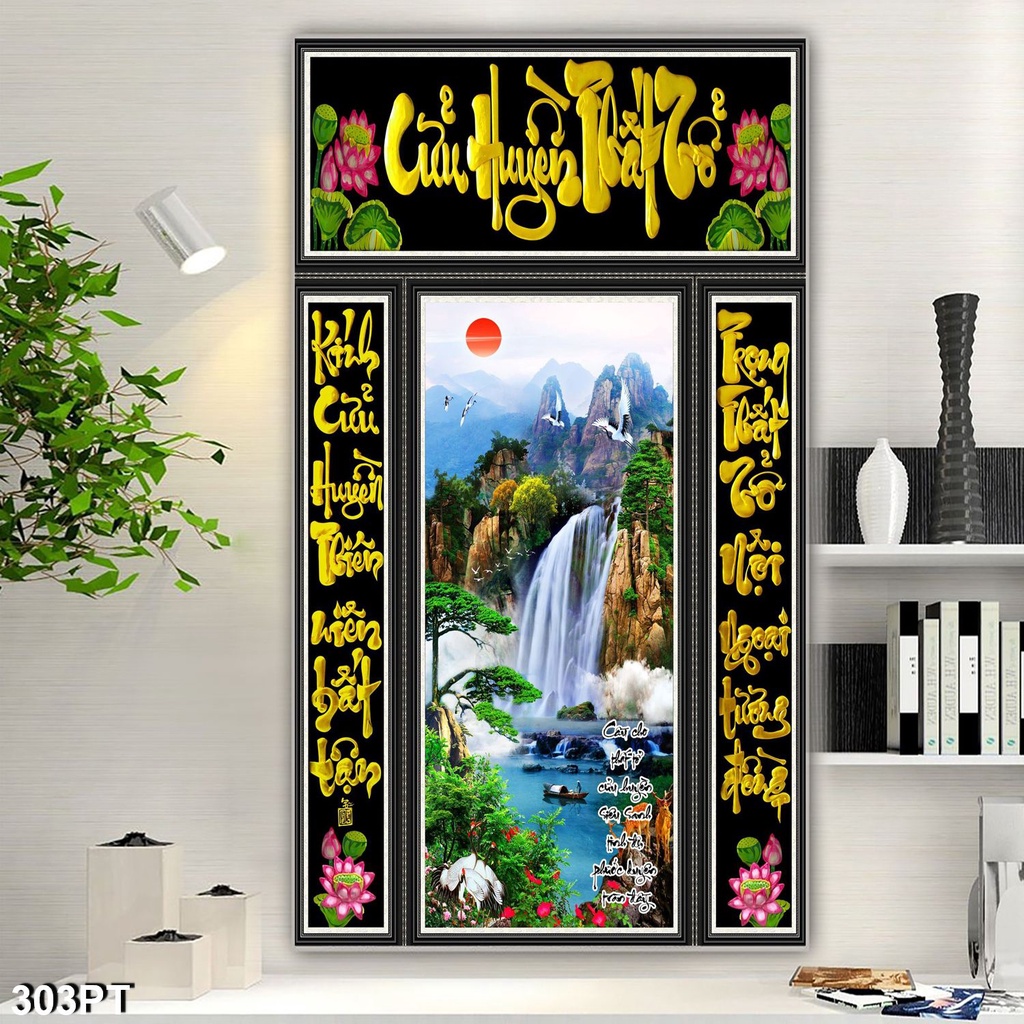 Tranh Dán Tường Cửu Huyền Thất Tổ Nhiều Mẫu Lựa Chọn, kích thước không giới hạn