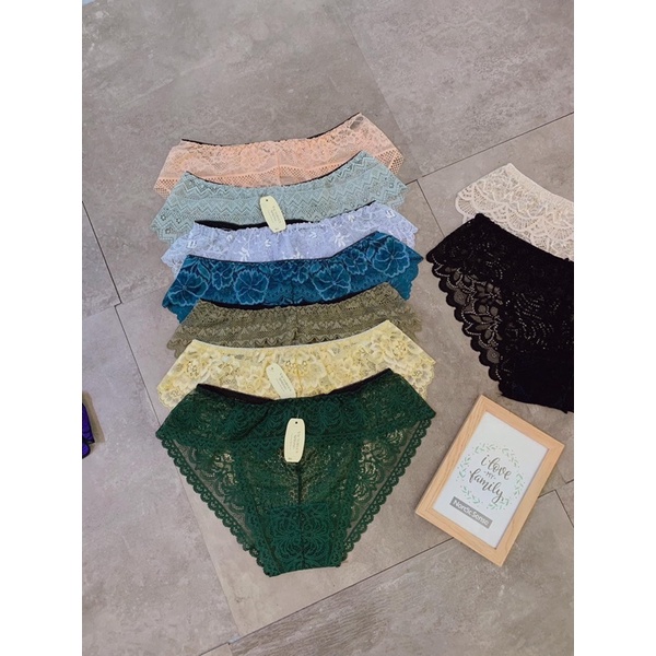 Quần lót nữ chip ren Thái form to lưng cao sexy vải ren mềm mại gợi cảm