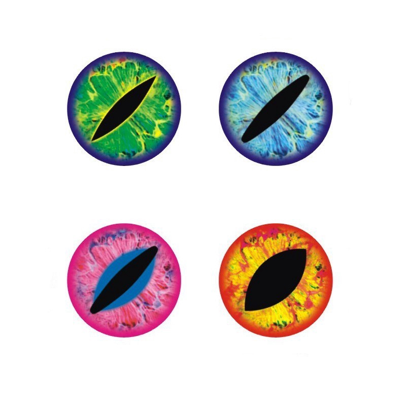 Mồi câu cá giả mắt 4d 6/ 8/ 12mm