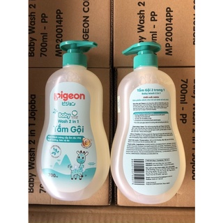 Tắm gội pigeon 700 ml baby 2in 1