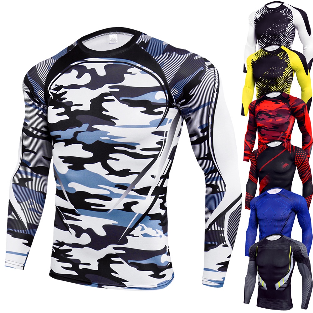 Áo Thun Thể Thao Dài Tay Cổ Tròn Thiết Kế Mới Nhanh Khô Thời Trang Mùa Thu Dành Cho Nam