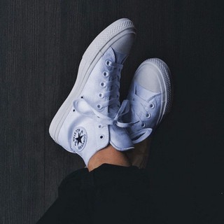 Giày allstar chuck ii cổ cao nữ trắng