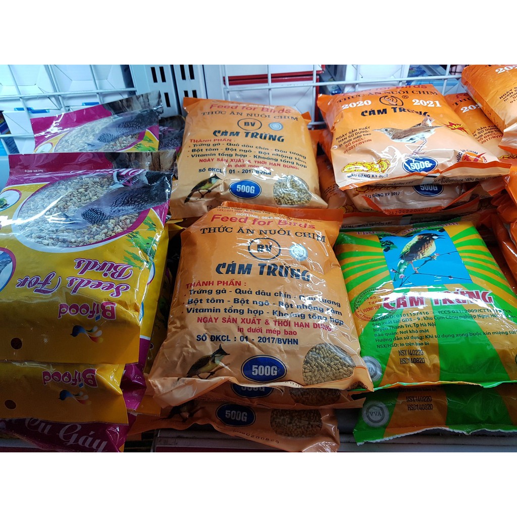 Cám Trứng Ba Vì Đỏ  500g - Thức ăn cho chim