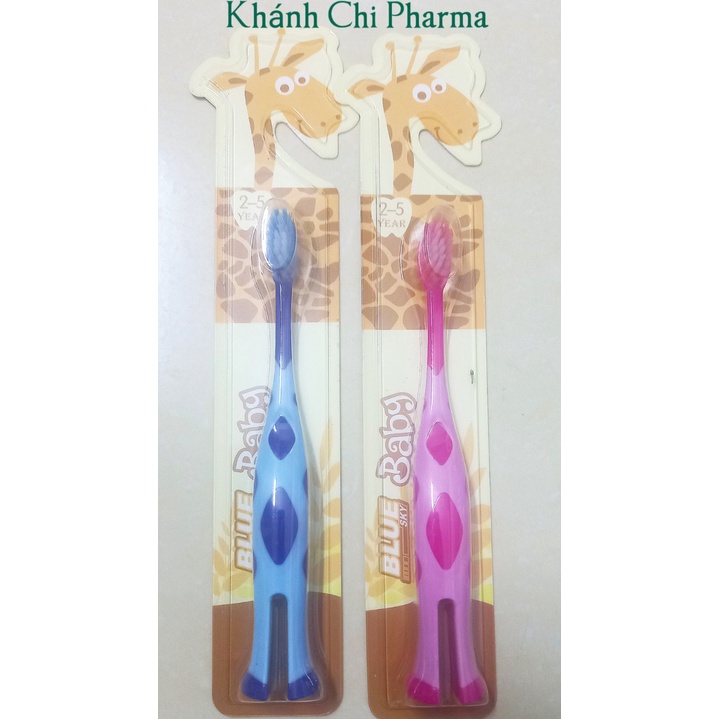 Bàn chải đánh răng trẻ em Blue baby. Bàn chải Hàn Quốc công nghệ Nano up an toàn cho trẻ từ 2_5 tuổi.