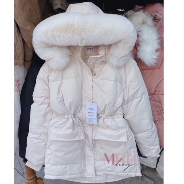 (Ảnh thật) ÁO PHAO LÔNG VŨ, ÁO KHOÁC NỮ MŨ LÔNG TO 919