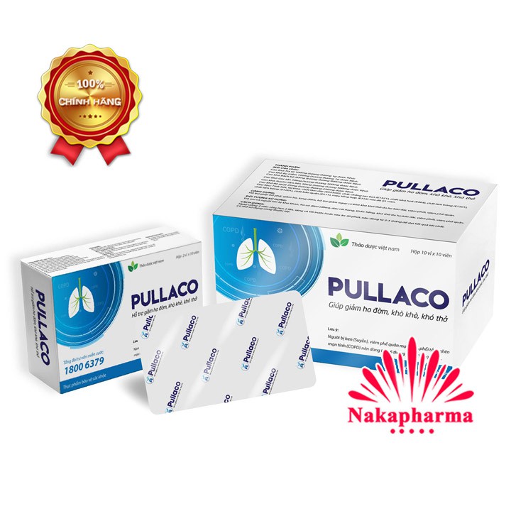 Pullaco có Xuyên Tâm Liên | Hỗ trợ bổ phế, giảm ho, long đờm, ngừa viêm phế quản