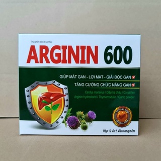 Arginin 600 tăng cường chức năng gan - Hộp 60 viên