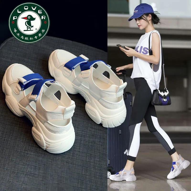 Giày Sandal Plover Woodpecker Daddy 2022 Phong Cách Mới Cho Nữ
