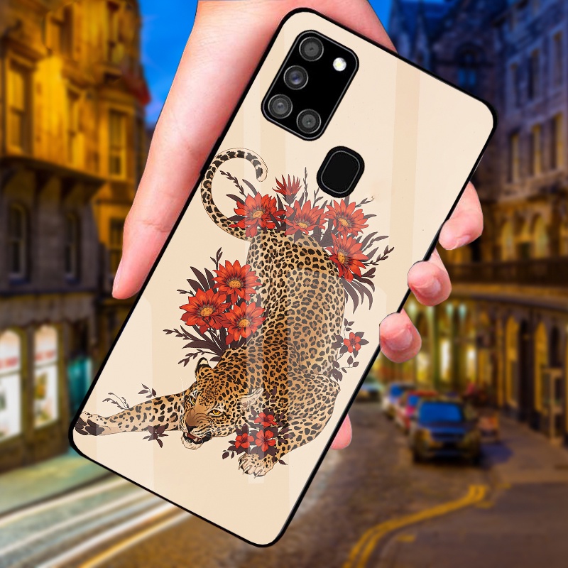 Ốp Lưng Samsung A21S, M30S, M31, M21 Mặt kính cường cao cấp, sáng bóng, Thiết kế độc quyền