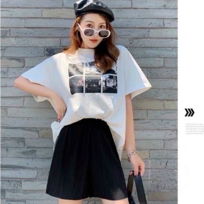 Quần short đùi nữ ống rộng xếp ly đẹp giá rẻ thời trang dễ thương