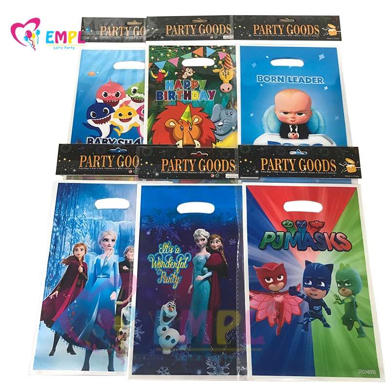 Set 10 Túi Nhựa Đựng Bánh Kẹo Xinh Xắn Cho Bé