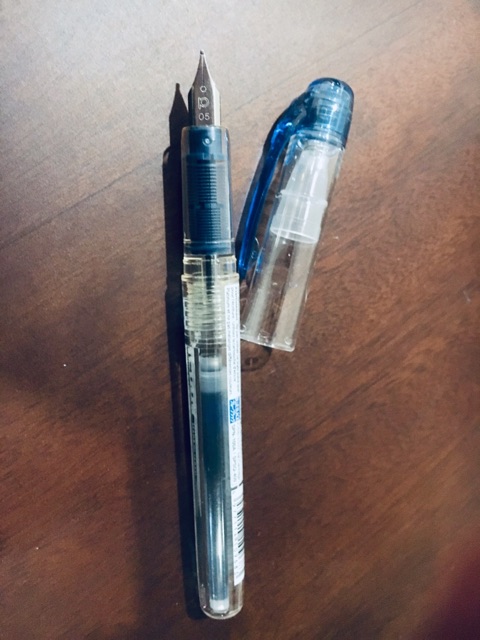 Bút máy Platinum Preppy 05  blue black - Made in Japan