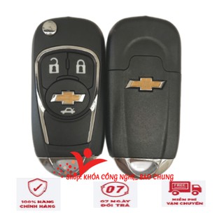 Vỏ chìa khóa remote ô tô Chevrolet Cruze, Lacetti 3 nút hàng chuẩn thông số chìa zin chính hãng