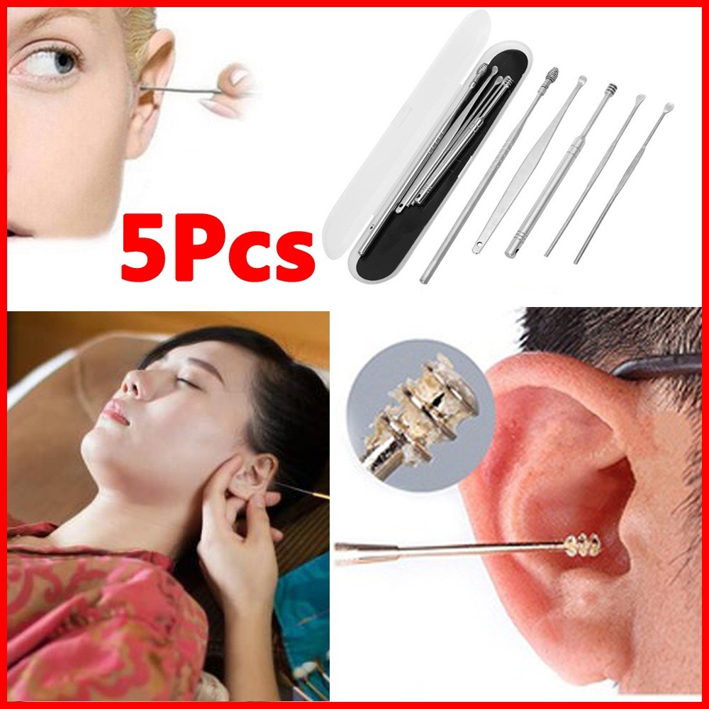 [Hàng mới về] Bộ 5 dụng cụ chăm sóc làm đẹp bằng thép không gỉ đa năng chất lượng cao