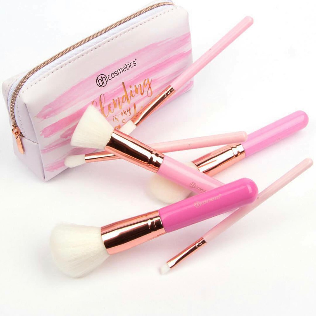 Bộ Cọ 6 Món BH Cosmetics Mini Pink Perfection 6 Piece Brush Set