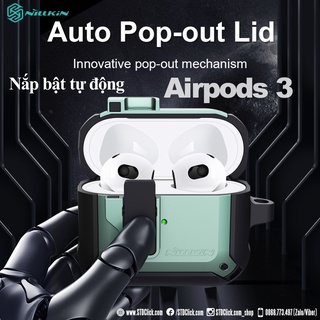 Bao silicon airpods 3 nillkin bounce có khóa từ tính chính hãng