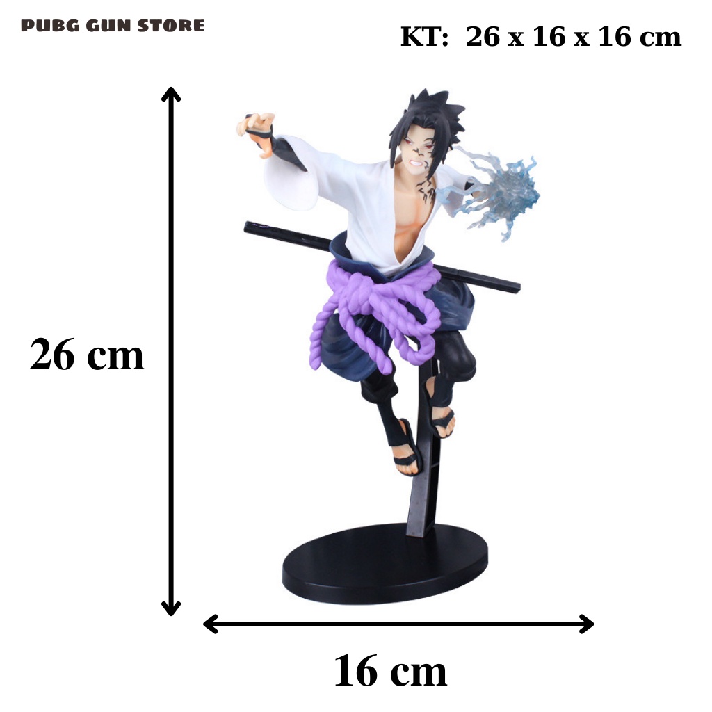 Nhân vật figure uchiha sasuke đồ chơi trẻ em decor mô hình one piece anime naruto lắp ráp decor phòng pc gaming cute