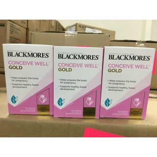Date 2023-Mẫu mới- Tăng khả năng thụ thai Blackmores Conceive well gold