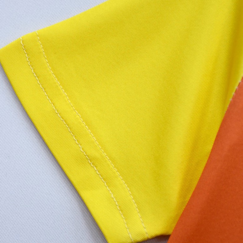 New Squid Game Robot Doll Star Cosplay Dresses Scary Yellow Little Girl Kids Short Sleeve Halloween Costume On Sale