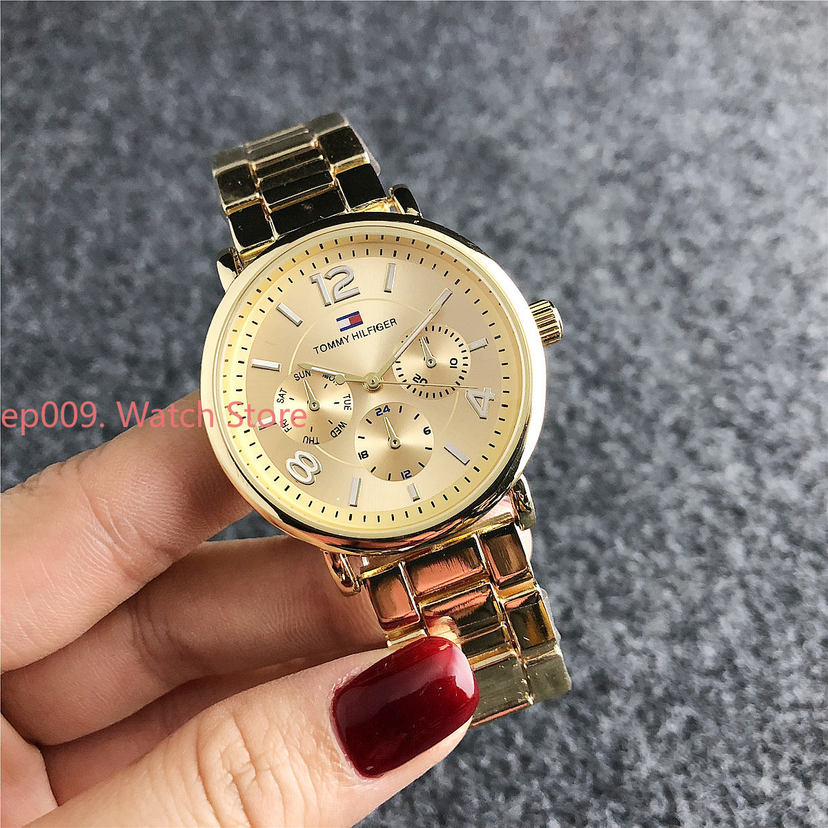 Đồng Hồ Quartz Tommy Hilfiger Chất Liệu Thép Không Gỉ Thời Trang 2021 7220szl