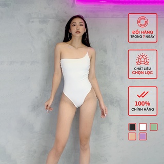 Áo Một Dây Bodysuit Nữ BUSY Cotton Mịn Hai Lớp Co Giãn Ôm Sát MDB