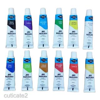 Set 12 Tuýp Màu Sơn Dầu Thủ Công Chất Lượng Tốt