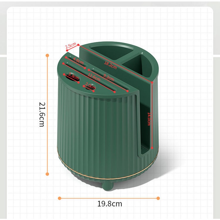 A - LIFE Giá Đỡ Dao / Đũa Dạng Xoay Đa Năng Tiện Dụng Cho Nhà Bếp