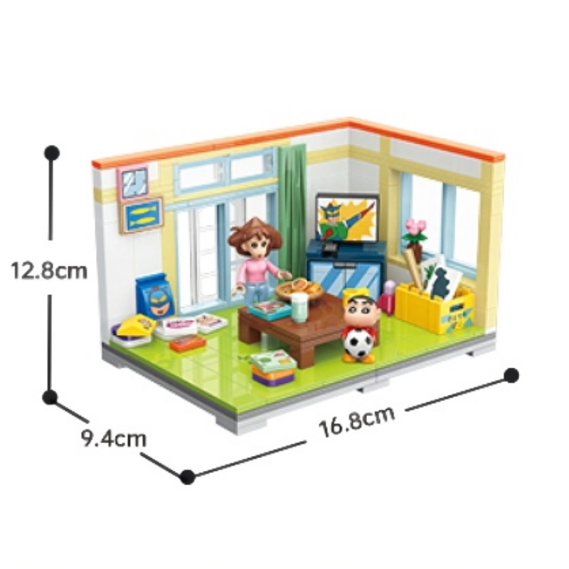 Mô hình đồ chơi lắp ráp Lego  - K20606 Phòng khách cậu bé bút chì Shin