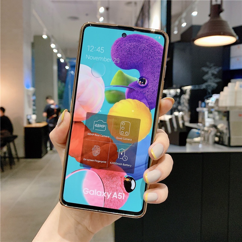 Ốp Điện Thoại Silicone Mạ Màu Cho Samsung Galaxy Note 20 Ultra 8 9 10 Lite Pro A5 A6 A7 A8 Plus 2018