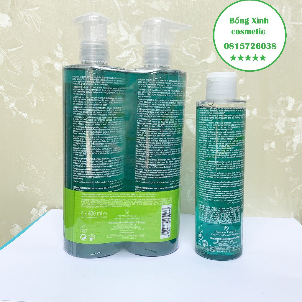 Sữa Rửa Mặt A-Derma Gel Moussant Purifiant Phys-Ac | BigBuy360 - bigbuy360.vn