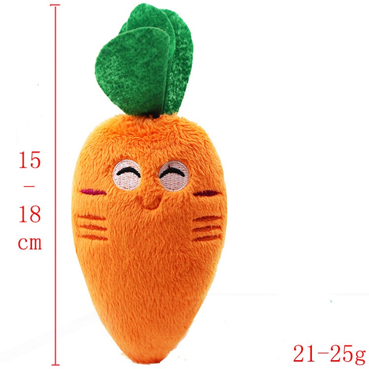 1 Quả Bóng Đồ Chơi Chống Cắn Có Âm Thanh Hình Trái Cây Hoạt Hình Cho Thú Cưng