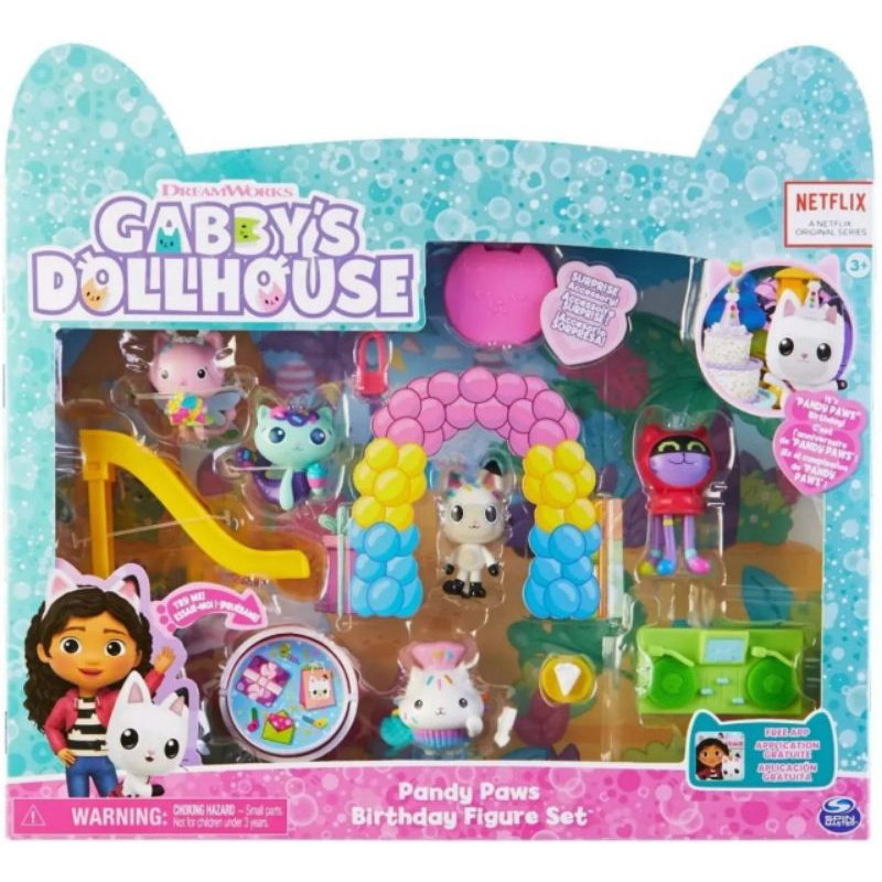Bộ búp bê Gabby Dollhouse: sinh nhật của Pandy Paws