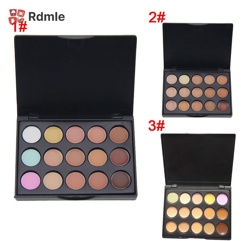 [COD]# RDMLE New Professional 15 Color Concealer Palette Make Up Cream Camouflage Foundation Cosmetic Palettes