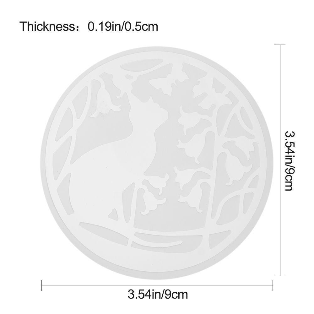 Khuôn Làm Móc Khóa Bằng Silicone Epoxy Hình Tuần Lộc / Bướm Giáng Sinh