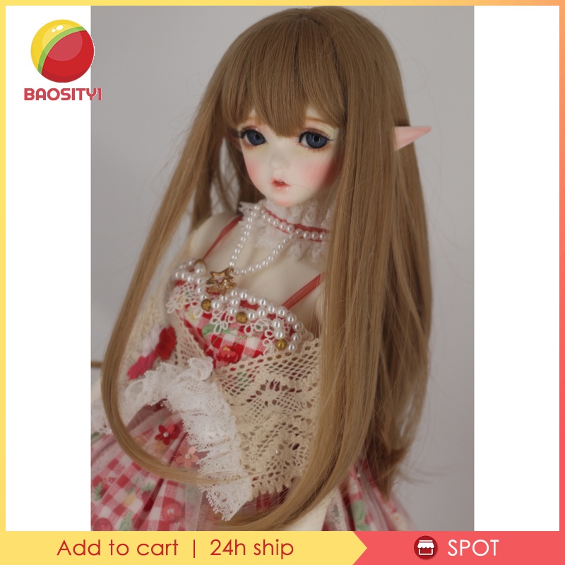Tóc Giả Thẳng Dài Cho Búp Bê Bjd 1 / 6