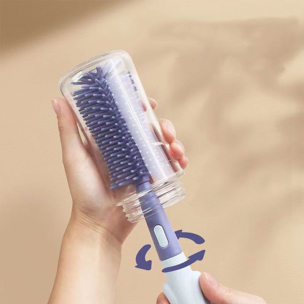 Bộ Cọ Vệ Sinh Bình Sữa Em Bé Bằng Chất Liệu Silicone - Dụng cụ vệ sinh chai lọ, cốc chén, Cọ núm ty cho bé